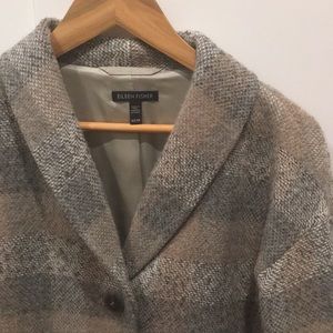 Eileen Fisher Jackets & Coats - Eileen Fisher Plaid Topper Coat Eileen Fisher Jackets & Coats - Eileen Fisher Plaid Topper Coat